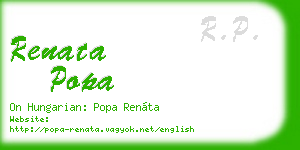 renata popa business card